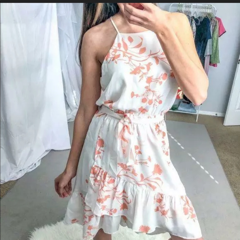 BNWT New Joie Deme Halter Dress hi-lo Floral M